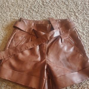 Leather (faux) Shorts